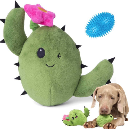 2 - in - 1 Interactive Plush Dog Toy – Rip & Reveal Squeaky Toy for Dogs & Puppies - Paw Fit Gears